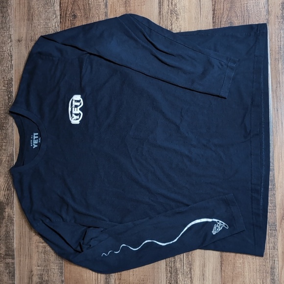 Yeti Other - Yeti Built for the Wild Long Sleeve Tee Snowboarding Bear Size XXL in Navy Blue